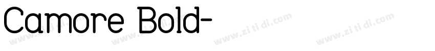 Camore Bold字体转换